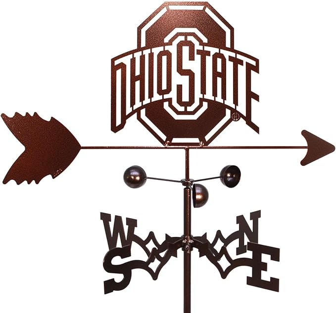 SWEN Products Ohio State Buckeyes Weathervane (Roof Mount Included)