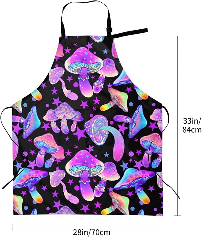 Siiuuol Cute Cats Unisex Waterproof Kitchen Chef Apron - With Adjustable Bib Apron