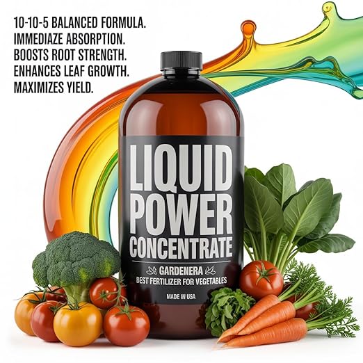 Liquid Power Squash Fertilizer - Professional Liquid Plant Food for Squash - Fast-Acting Concentrate for Growth, Strong Roots & High-Yield Harvest - 8 oz - Indoor & Outdoor Use