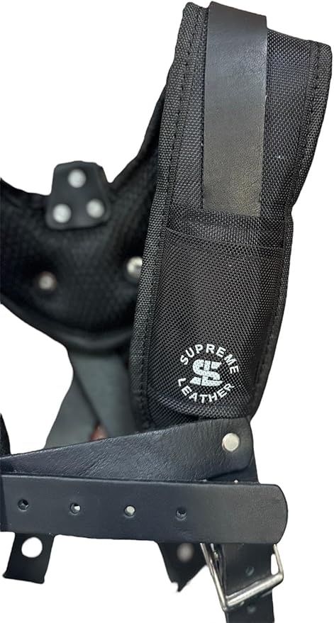 Padded Tool Belt Suspenders – Adjustable Work Suspender with 4 Detachable D-Loops – For Construction, Carpentry, & More