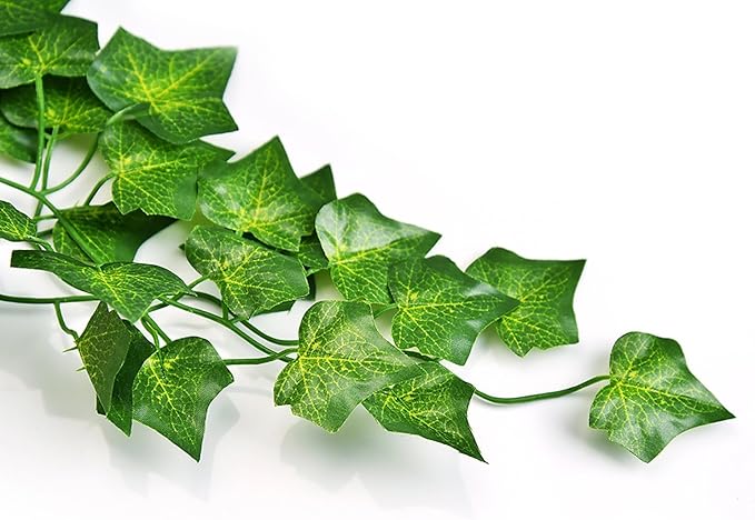 Unilove 168 feet Fake Foliage Garland Leaves Decoration Artificial Greenery Ivy Vine Plants for Home Decor Indoor Outdoors (Ivy Leaves)