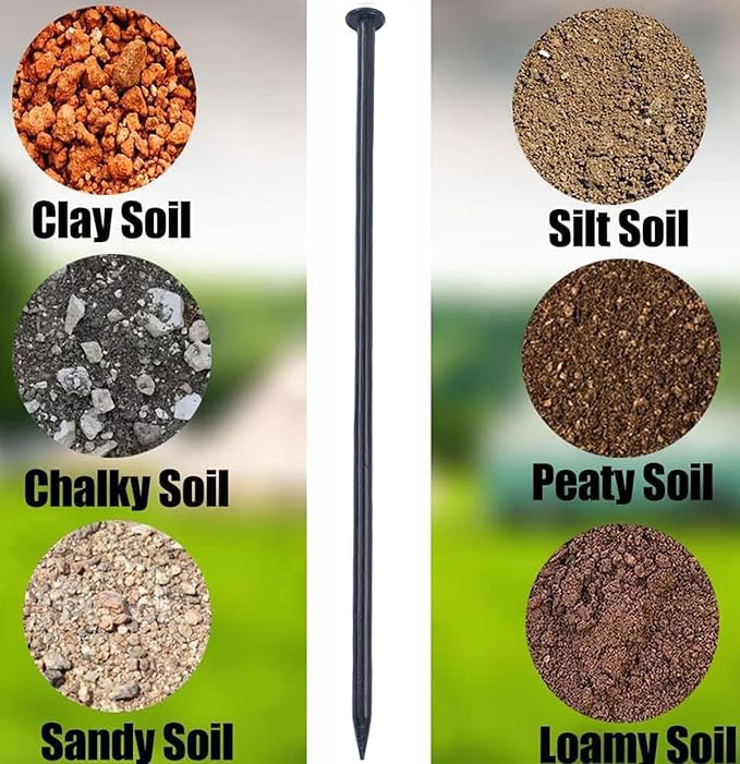 6 Inch Metal Landscape Stakes, Artificial Grass Nails, Landscaping Staples, Edging Anchor Stake，Metal Garden Stakes, for Garden Ground Lawn Paver Timber Border Weed Barrier Spikes（45 Pack）