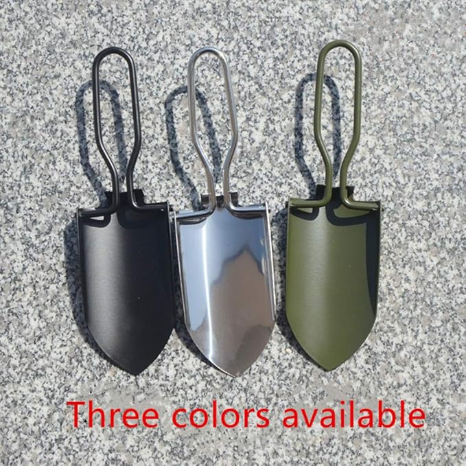 Toasis Garden Trowel Mini Outdoor Foldable Hand Shovel (Olive-2pcs)