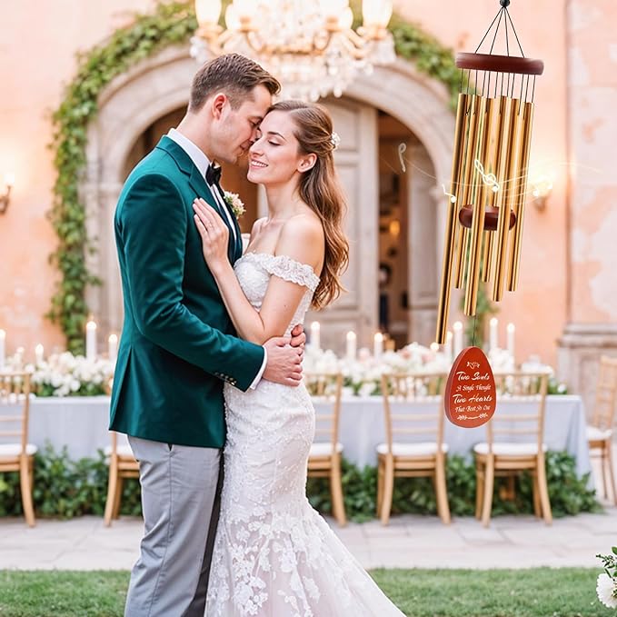 Wedding Gifts for Couples 2025, Engagement Gifts for Christmas Thanksgiving, Wedding Wind Chimes Gift for Newly Engaged Couples Bride, Marriage Gift for Newlyweds