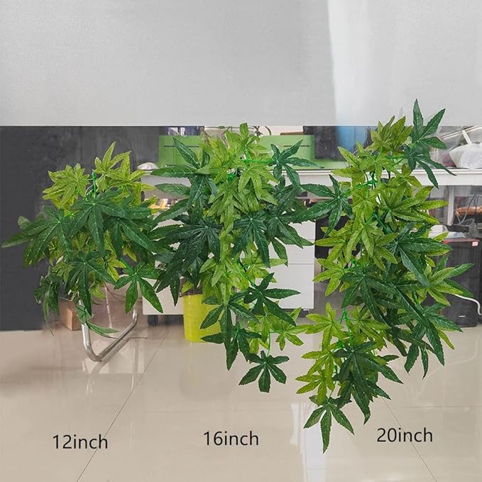 Dsoar 30cm/12in Aquarium Decorations Plants Artificial Fake Plastic Water Grass Plants for Fish Tank Aquarium Decor Artificial Hanging Plants