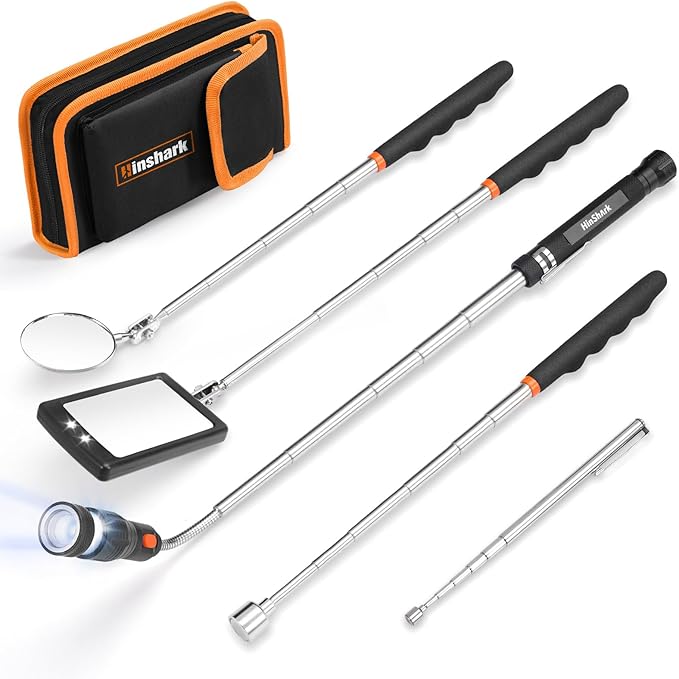 Gifts for Men, Stocking Stuffers for Adults Men Extendable Telescoping Magnetic Pickup Tools Set, Christmas Birthday Gifts for Men Dad Husband Him, Cool Gadgets Tools Gifts for Men Who Have Everything