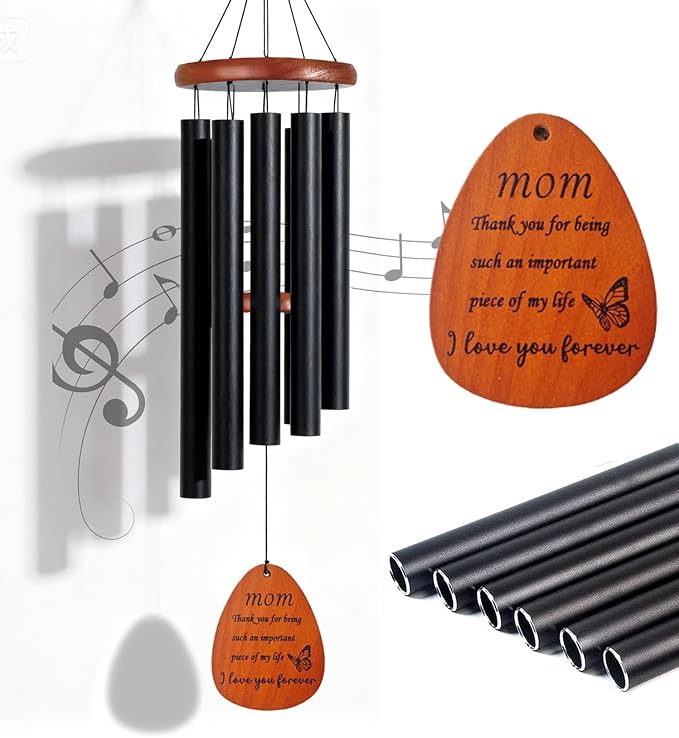 Christmas Mom Gifts Wind Chimes for Outside 26" Windchimes Outdoors Mother Birthday Gifts from Daughter Son