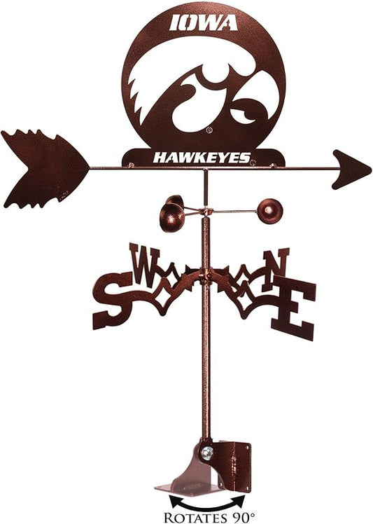 SWEN Products Iowa UI Hawkeyes Hawkeye Weathervane (Adjustable Mount Include)