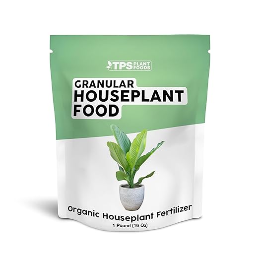 Organic Houseplant Food, Slow Release Dry Granular Fertilizer for House Plants - 1 Pound (16 Oz)