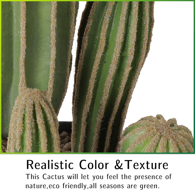 Artificial Cactus Fake Cactus 16 Inch Faux Cacti Plants for Home Garden Office Store Decoration