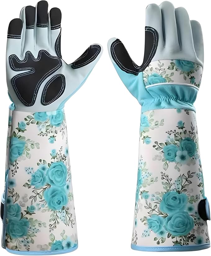 Gardening Gloves for Women Men, Long Work Gloves Thorn Proof for Rose Pruning Cactus Trimming for Gardener Yard Work