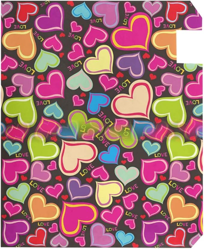 Heart Tree Valentine's Day Hipster Valentines Rainbow Hearts Magnetic Mailbox Cover MailWraps Garden Yard Home Decor for Outside Oversized-25.5" x20.8"
