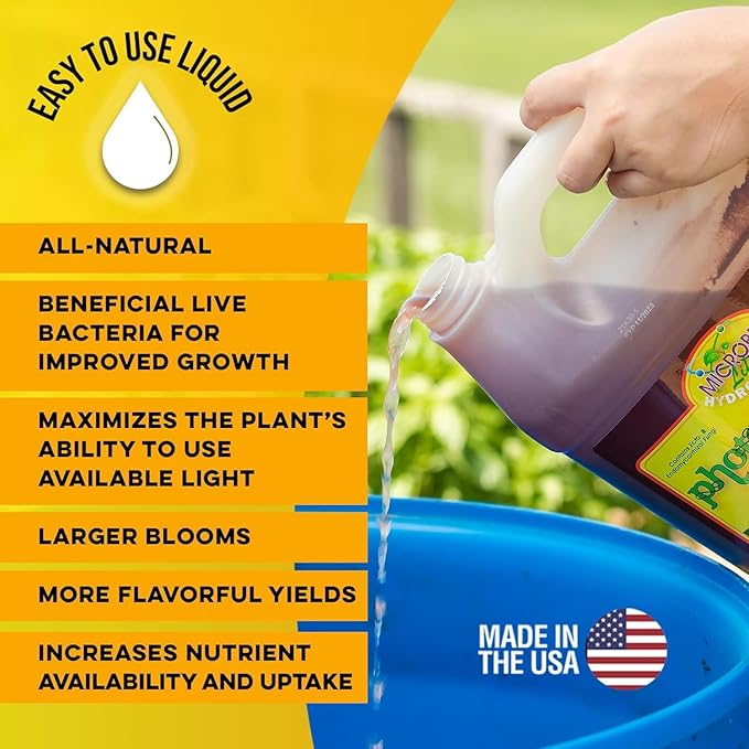 Microbe Life Hydroponics Additive Kit, Includes One 16-Ounce Bottle Each of Photosynthesis Plus, Foliar Spray & Root Dip, and Vegetable and Fruit Yield Enhancer, Use with Any Feeding Systems
