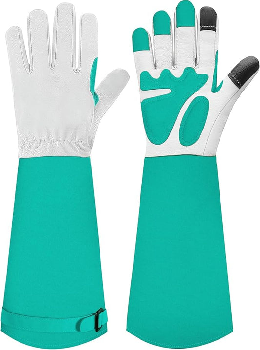 Long-Gardening-Gloves for Women/Men - Thorn Proof Rose Pruning Gloves Heavy Duty Gauntlet, Best Garden Gifts for Gardener-S