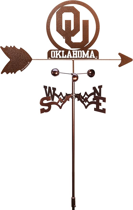 SWEN Products Oklahoma Sooner Weathervane (Garden Stake Included)