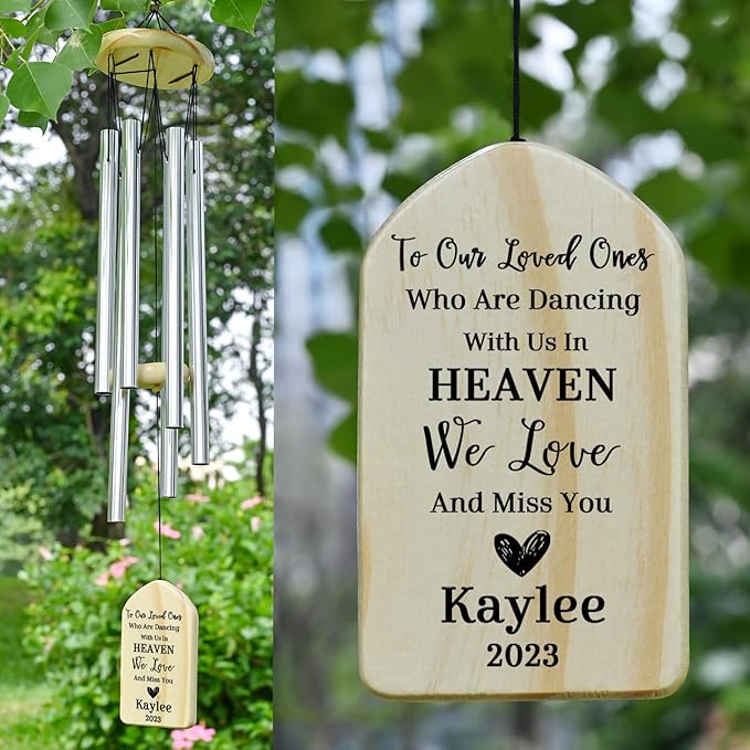 Memorial Wind Chimes - Sympathy Gifts for Loss of Loved One - Bereavement Gifts in Memory
