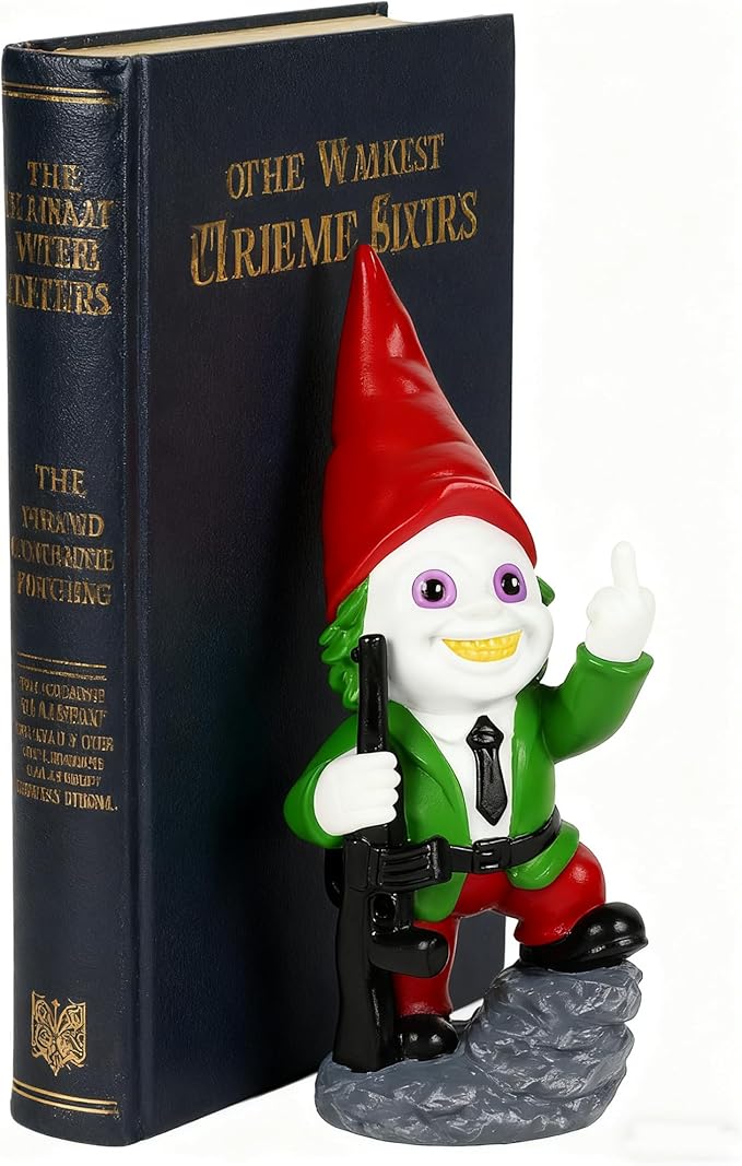 Horror Decor Halloween Decorations Indoor Garden Gnome Garden Statue Home Décor (A.Green)