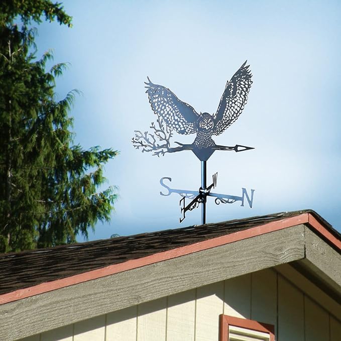 Roof Mount Weather Vane Garden Stake Weathervane for Garden Yard Patio
