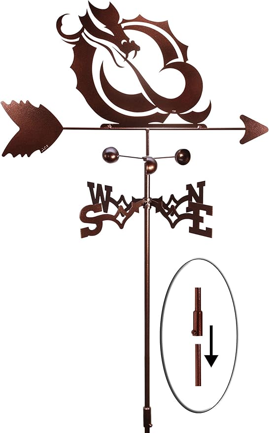 SWEN Products Minnesota State Moorhead Dragons Weathervane (Garden Stake Included)