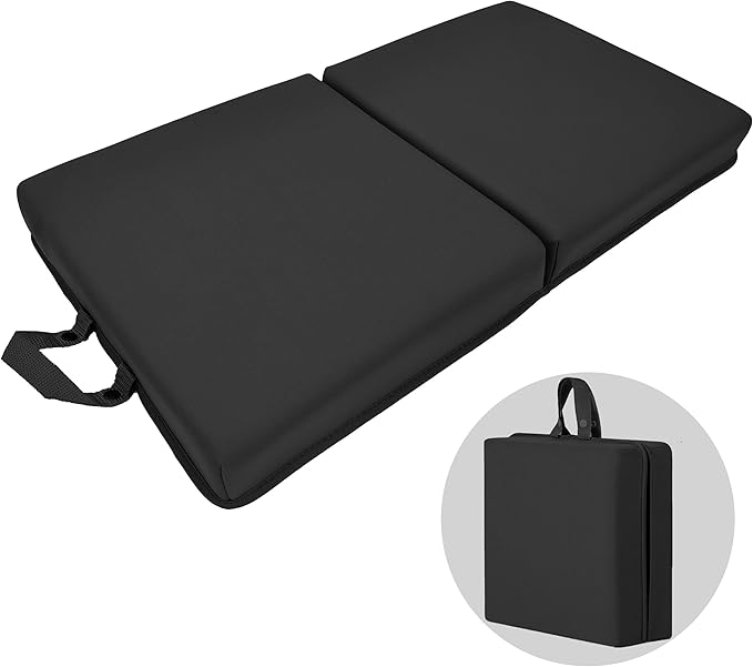 Kneeling Pad for Gardening, Exercise, Cleaning, Mechanic Work, Extra Thick Memory Foam Knee Cushion,Bath Kneeler Pad, Knee Pads for Women, Men, Baby Bath, Garden, Yoga Knee Cushion (Black)