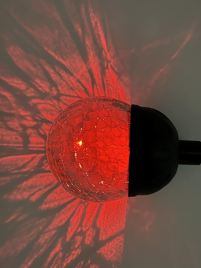 Wind Spinner - Replacement Solar Powered Glass Ball for Newer Version of Solar Multi-Color