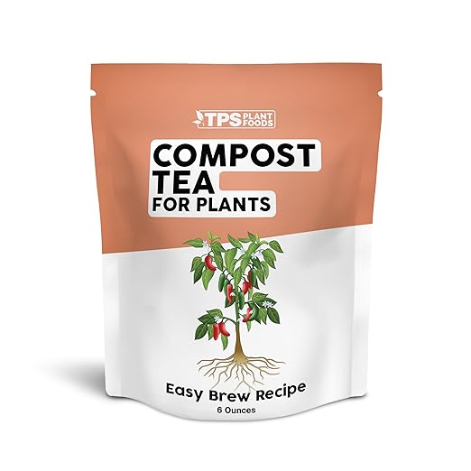 TPS NUTRIENTS Compost Tea Starter, Includes Easy and Fast Acting Brew Recipe, Organic Dry Granular Nutrients Plus Probiotics for Plants and Gardens (6 Ounces)