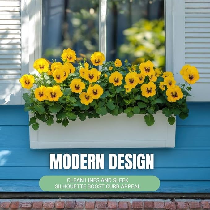 24" Flower Box – Weather-Resistant for Sheds and Playhouses