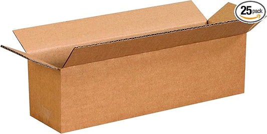PARTNERS BRAND 14 x 4 x 4 Corrugated Cardboard Boxes, Long 14"L x 4"W x 4"H, Pack of 25 | Shipping, Packaging, Moving, Storage Box for Home or Business, Strong Wholesale Bulk Boxes