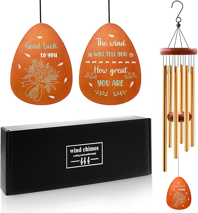 Farewell Gifts for Coworkers Wind Chimes, Retirement Gifts for Women Men, Coworker Leaving Gift for Christmas Thanksgiving, Going Away Gift Wind Chime