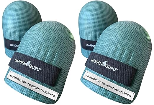 Garden Guru Home & Gardening Knee Pads – Waterproof EVA Foam Cushion, Soft Inner Liner, Comfortable Fit with Adjustable Straps (2 Pack)