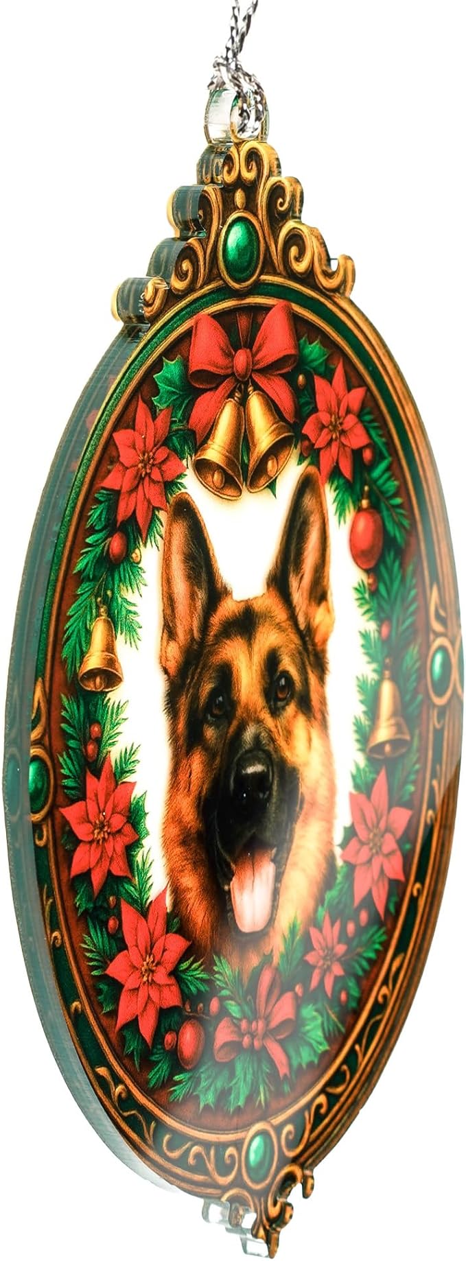 German Shepherd Christmas Ornament – German Shepherd Gifts – Dog Lover Ornament – Pet Memorial Gift – Holiday Decor – Christmas Ornament 2025 - Xmas Tree Funny Decoration