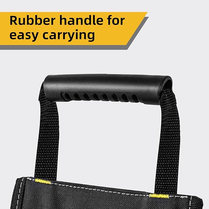 Deli Utility Tool Pouch with Handle Heavy Duty Durable Large Capacity for Men for Electrician, Carpenter