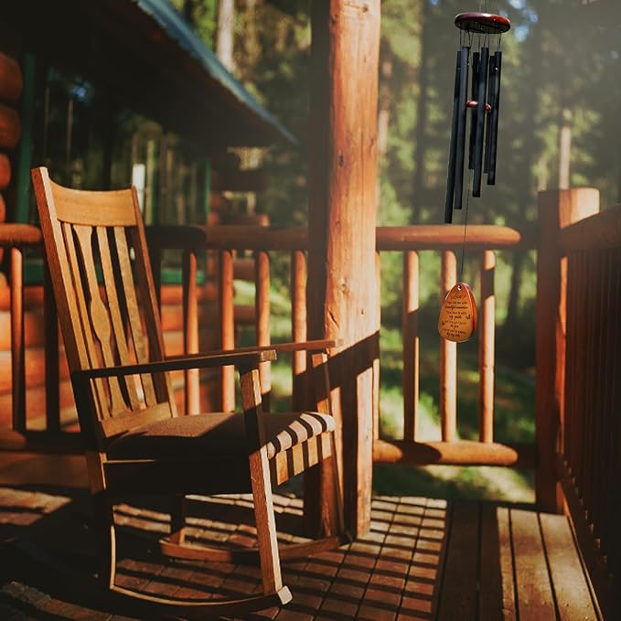 Memorial Gifts for Loss of Son,Memorial Wind Chimes 25'', Loss of Son Sympathy Gifts, Home Decor Outdoor Garden, Soothing Melodic Tones with Mute Option