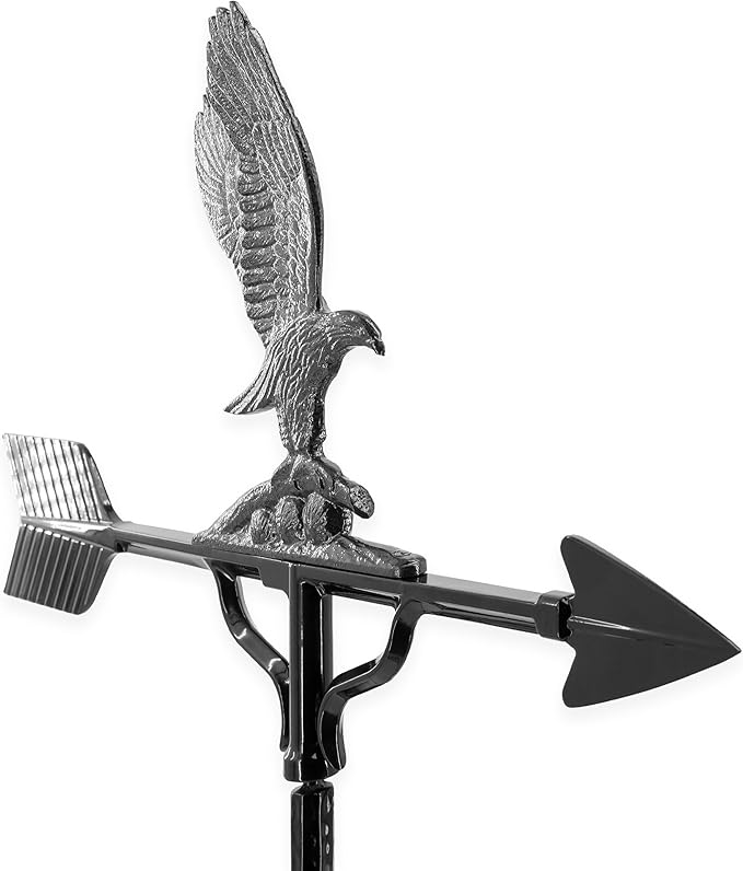 Montague Metal Products 32-Inch Weathervane with Swedish Iron Eagle Ornament