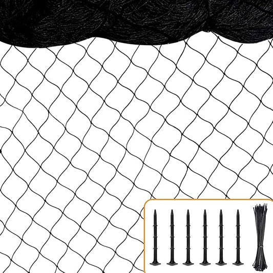 Bird Nets 25'x100' with 1" Mesh Nylon Poultry Netting Heavy Duty Aviary Net Chicken Coop Netting, Garden Netting Deer Fence for Fruit Tree Trellis Net