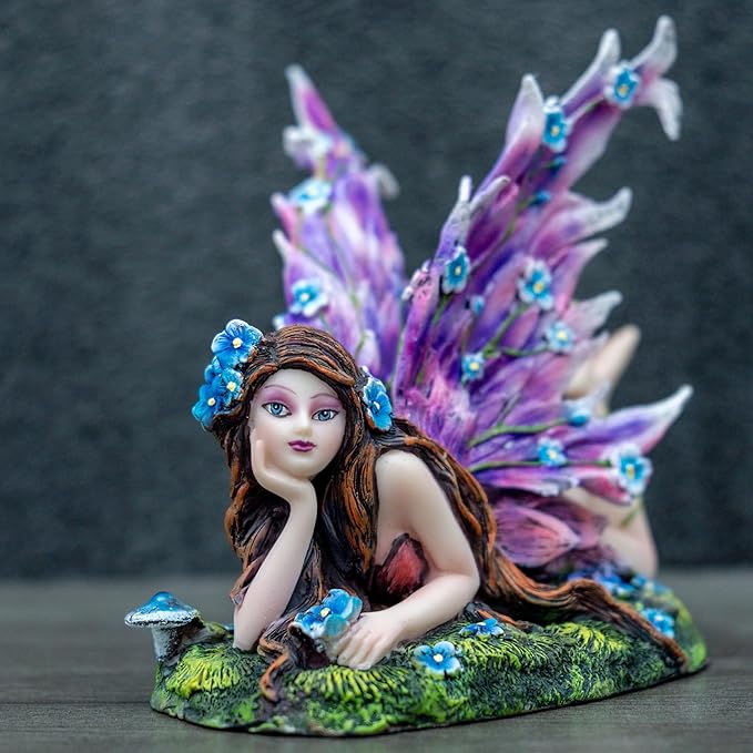 Fantasy Dragon Fairy Figurine Set，Enchanted Garden Fairy Resin Figurine - Handcrafted Lawn Fairy Statue for Home Décor, Unique Gift for Nature Lovers