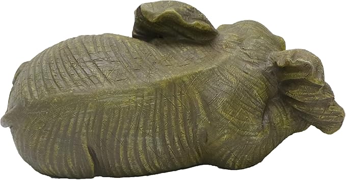 Nature's Mark Elephant Shelf Sitter Resin Statue Figurine Home Decorative Accent Décor - 2.5" H x 6" W