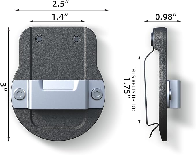 Tape Measure Holder | Clip-On Tape Measure Holder - Light Portable Tape Measure Clips Suits Your Belt, Tool Bags, Pockets, or Pants.