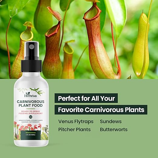 4oz Carnivorous Plant Food Spray & Venus Fly Trap Food - Up to 600 Sprays, Tropical Plant Fertilizer for Carnivorous Plants, Premium Liquid Fertilizer & Feeding Supplement for Consistent Growth