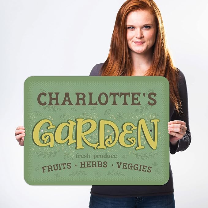 Custom Garden Signs, Christmas Holiday Season, Personalized Sign for Garden Decor Sign, 18x24 Inches, Rust Free .063 Aluminum, Fade Resistant, Made in USA by Sigo Signs