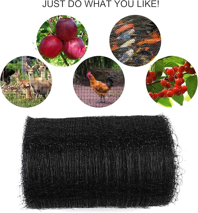 Deer Fence Netting, 7 x 100 Feet Anti Bird Deer Protection Net Reusable Protective Garden Netting for Plants Fruit Trees Vegetables Against Birds and Other Animals