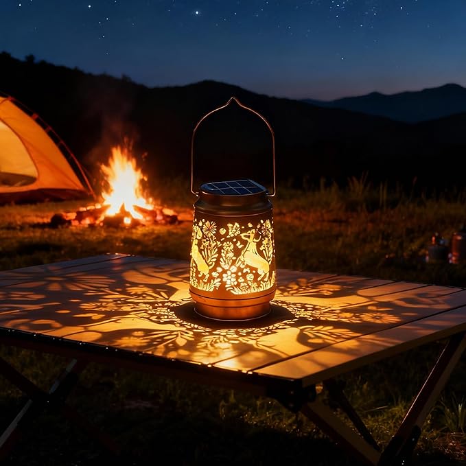 Dachshund Solar Lanterns Outdoor Waterproof - Decorative Hanging Solar Lights for Garden Patio, Gifts for Women, Men, Dog Lovers, Yard Table Lawn Porch Pathway Decor
