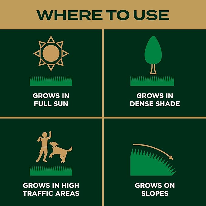 Scotts EZ Seed Patch & Repair Southern Gold Blend for Tall Fescue Lawns, Mulch, Grass Seed and Fertilizer for Bare Spots and Repair, Bred for The South, 10 lbs.