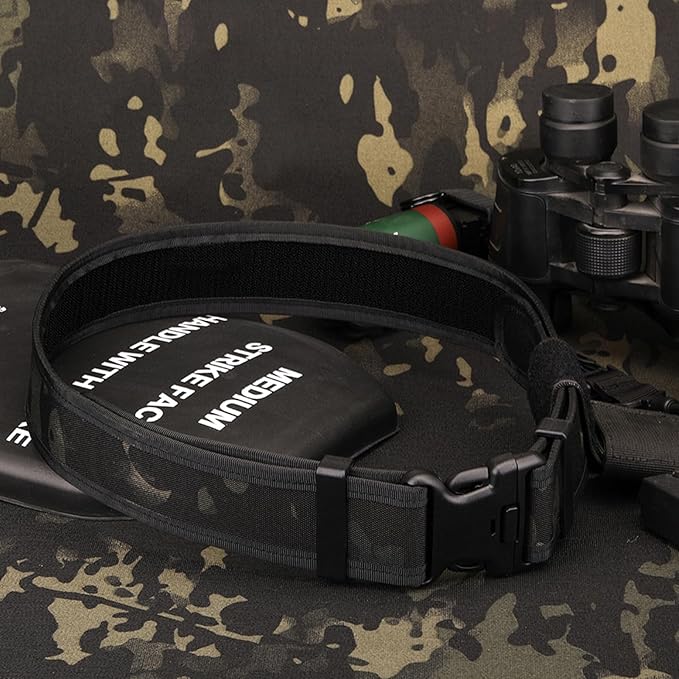 LAKE OF FIRE Nylon Mens Tactical Belt,2" Heavy-Duty Work Belt with Adjustable,Quick Release,Wear-Resistant
