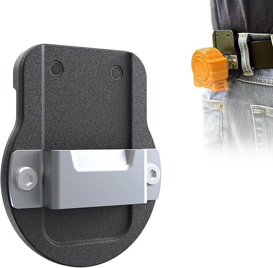 Tape Measure Holder | Clip-On Tape Measure Holder - Light Portable Tape Measure Clips Suits Your Belt, Tool Bags, Pockets, or Pants.