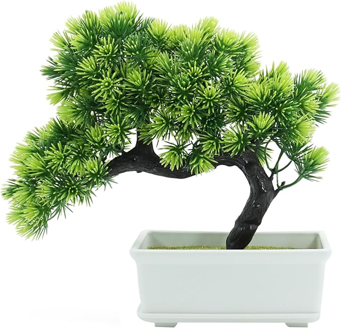 Artificial Plants Greenery Bonsai Room Decor Fake Bonsai Tree for Home Decor Indoor Bookshelf Office Desk Bathroom Farmhouse Decor