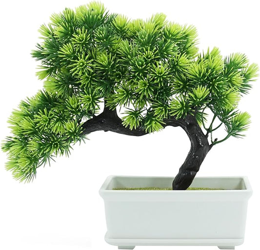 Artificial Plants Greenery Bonsai Room Decor Fake Bonsai Tree for Home Decor Indoor Bookshelf Office Desk Bathroom Farmhouse Decor