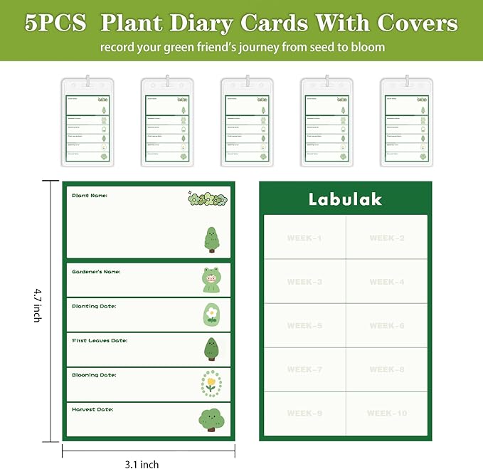 5-Pack Colorful 10 Gallon Potato Grow Bags, Upgraded Heavy Duty Potato Grow Bags with Flap and Plant Growth Record Card, Garden Pots, Fabric Plant Pots for Potatoes, Tomato, Vegetables
