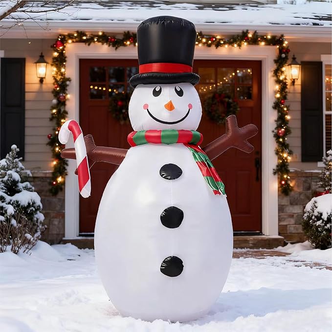 5FT Christmas Inflatables Outdoor Decoration, Snowman Inflatable Christmas Decorations Yard Decor Christmas Party Outdoor, Garden, Lawn