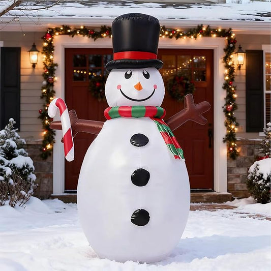 5FT Christmas Inflatables Outdoor Decoration, Snowman Inflatable Christmas Decorations Yard Decor Christmas Party Outdoor, Garden, Lawn